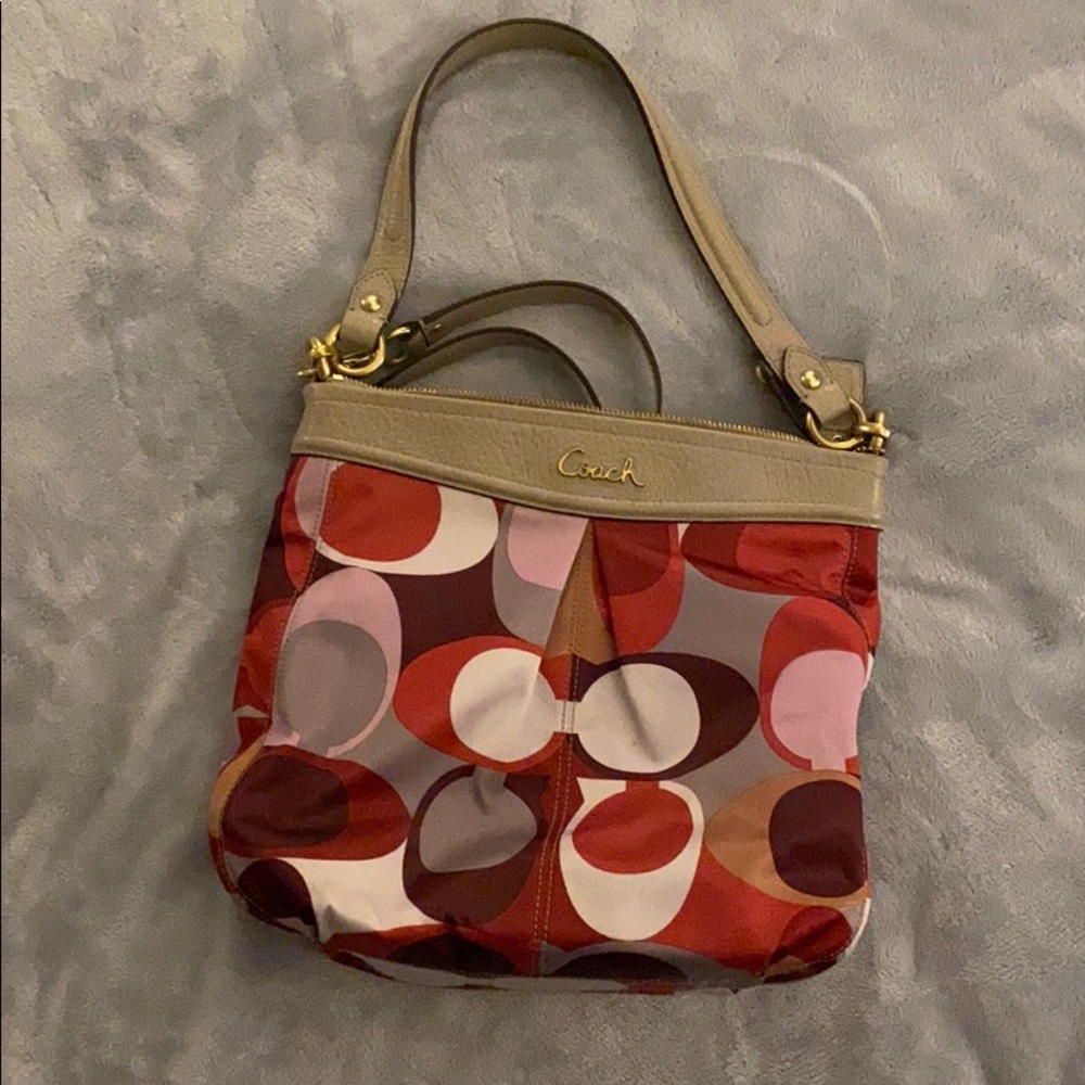 Coach Scarf Print Crossbody